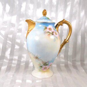 Deliniers and Cie Limoges Signed Chocolate Pot # 26262